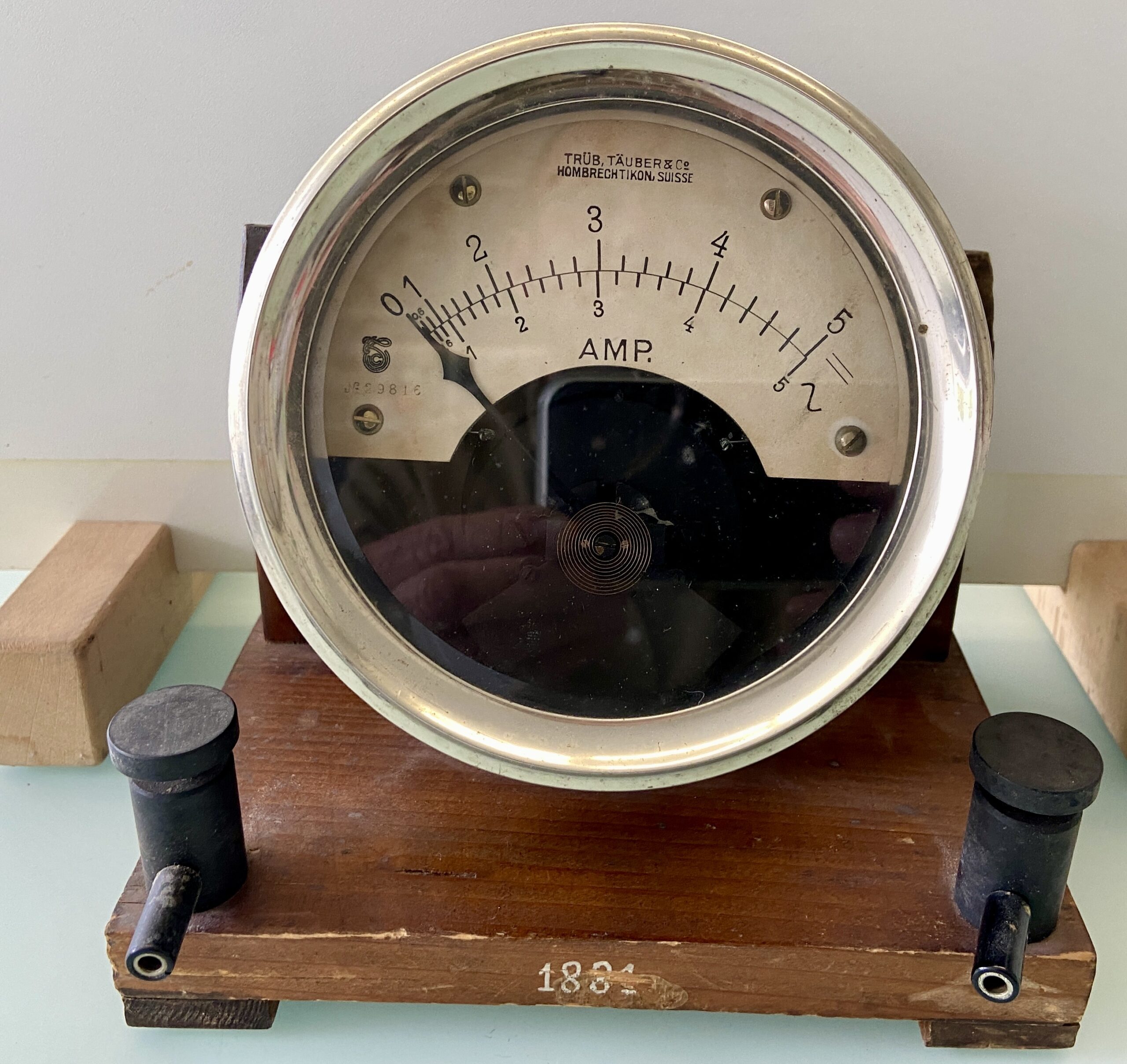 antikes Ampere-Meter; TRÜB, TÄUBER&Co, Hombrechtikon, Suisse