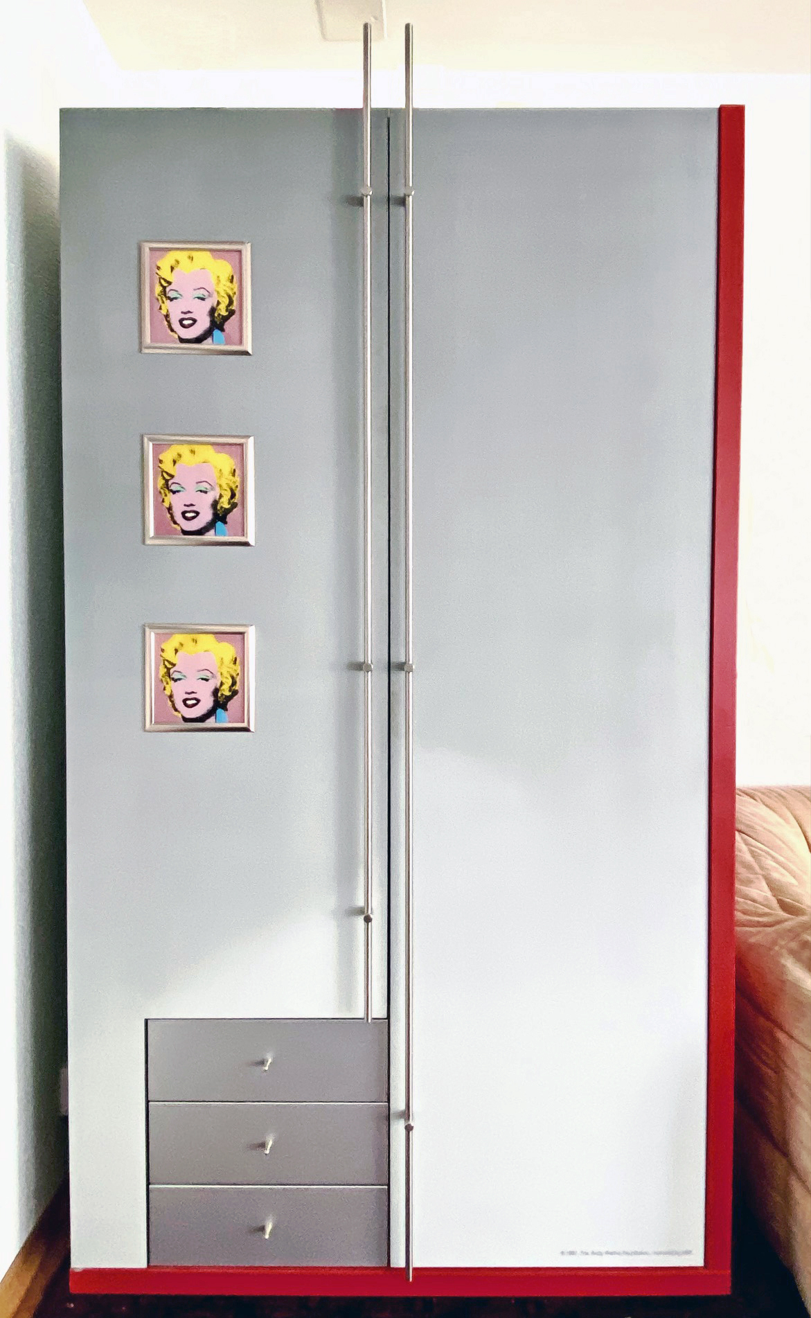 Exklusiver Medienschrank, Art Design by hb-Collection „Andy Warhol“